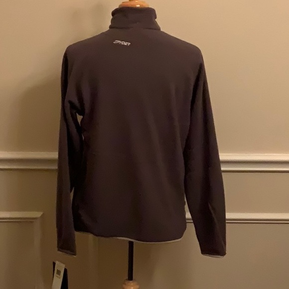 Spyder Fleece Set: Upshot 1/2 Zip Top & Aftermath Fleece Pant - ArmorGrey - Picture 7 of 16